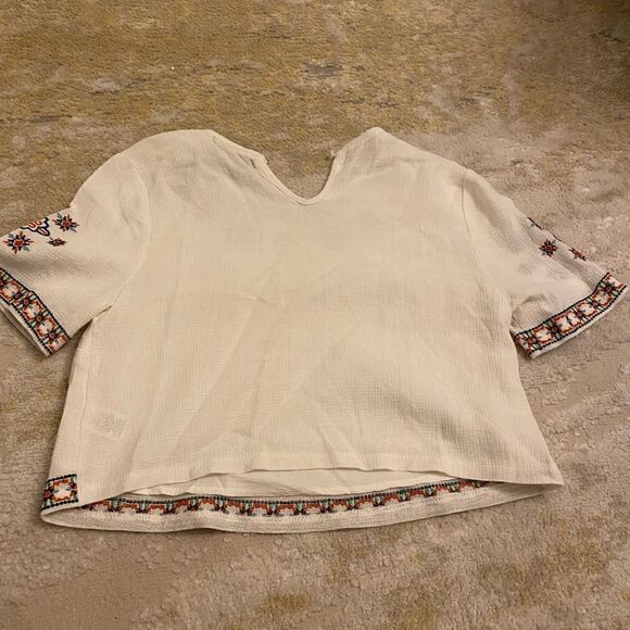 Womens forever 21 embroiled white t shirt - Picture 7 of 7